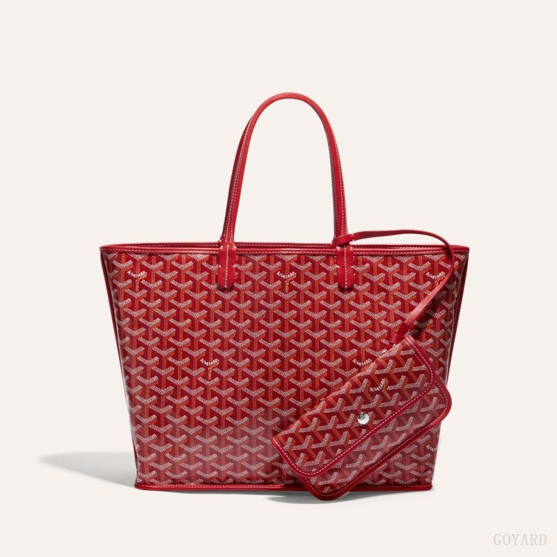 Goyard ANJOU PM BAG Tote Veske Rød | GY-ZLG6522