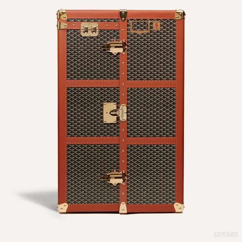 Goyard ARMOIRE TRUNK Koffert Svarte Brune | GY-MNL4048