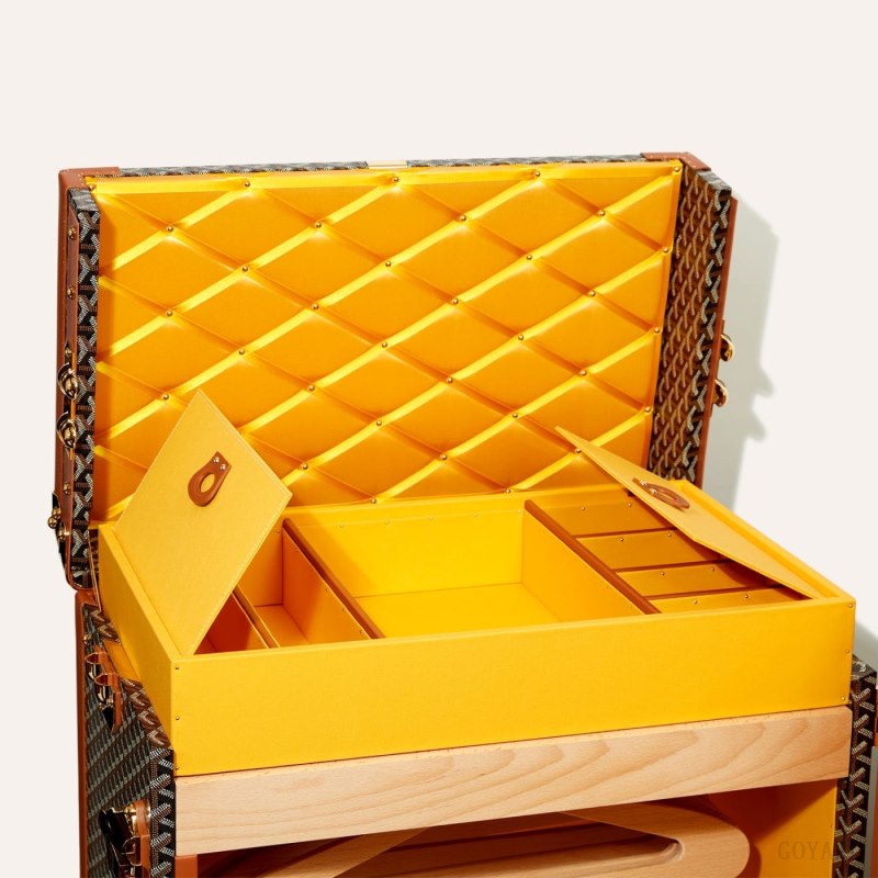 Goyard ARMOIRE TRUNK Koffert Svarte Brune | GY-MNL4048