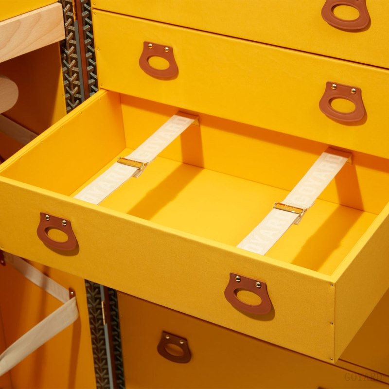 Goyard ARMOIRE TRUNK Koffert Svarte Brune | GY-MNL4048