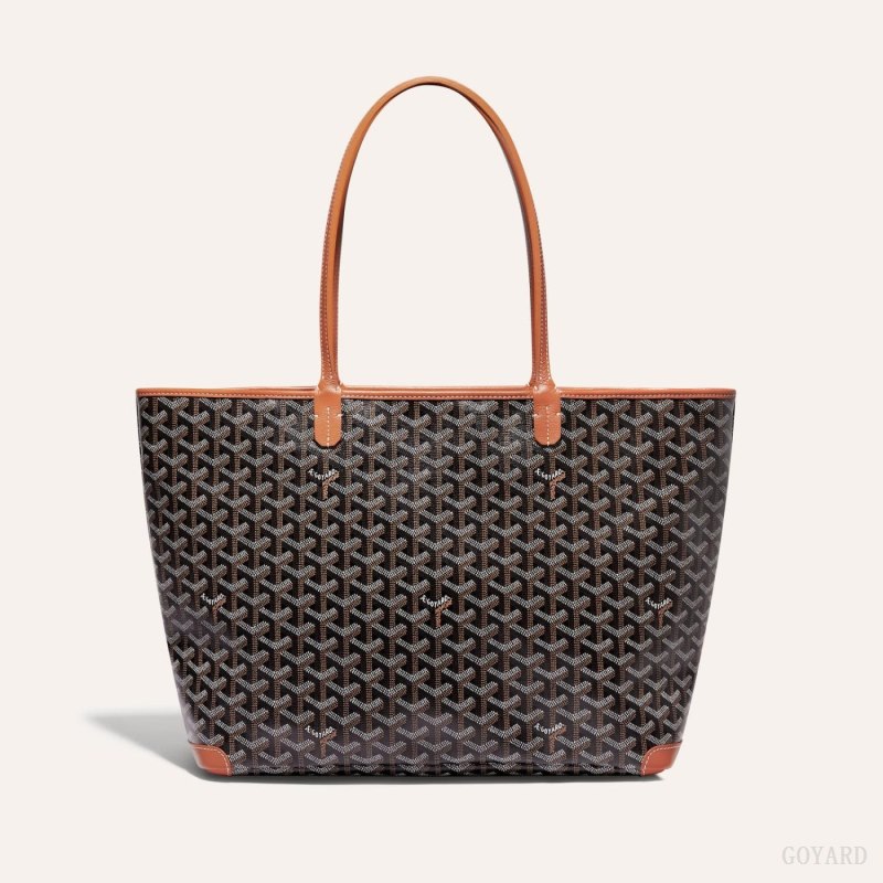 Goyard ARTOIS MM BAG Tote Veske Svarte Brune | GY-PLT6827