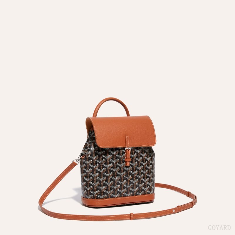 Goyard Alpin Mini Backpack Vesker Svarte Brune | GY-JZH2652