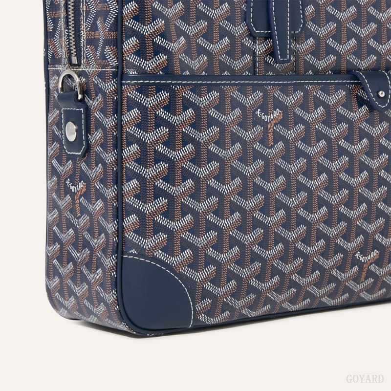Goyard Ambassade MM Document Case Stresskoffert Marineblå Blå | GY-JRW2554