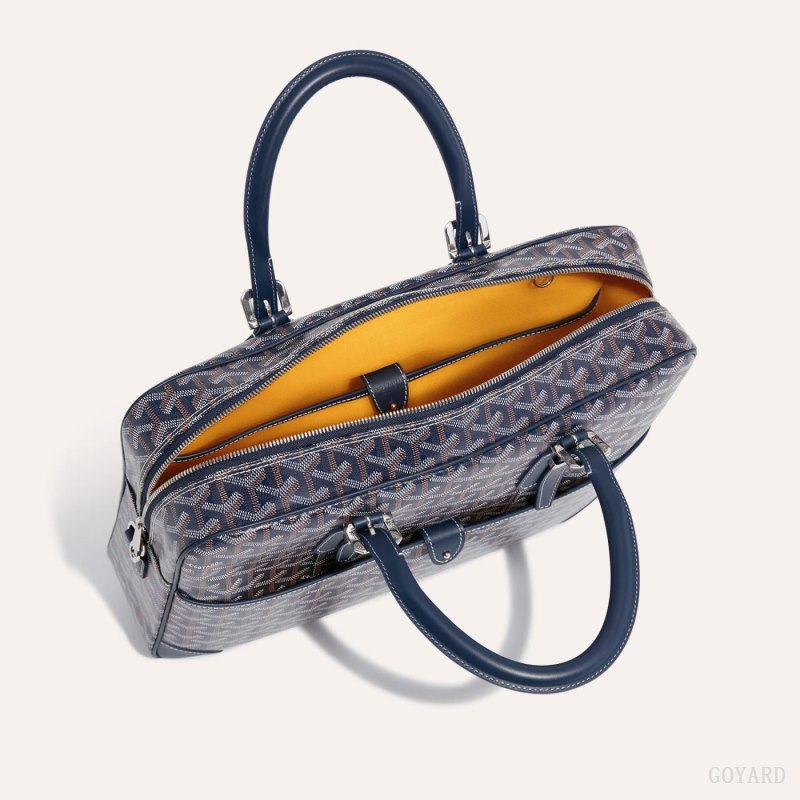Goyard Ambassade MM Document Case Stresskoffert Marineblå Blå | GY-JRW2554