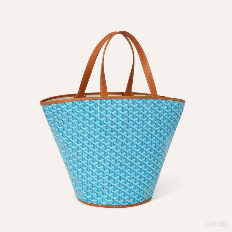 Goyard BELHARRA BAG Tote Veske Turkis Brune | GY-ZZF0952