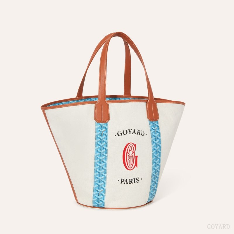 Goyard BELHARRA BAG Tote Veske Turkis Brune | GY-ZZF0952