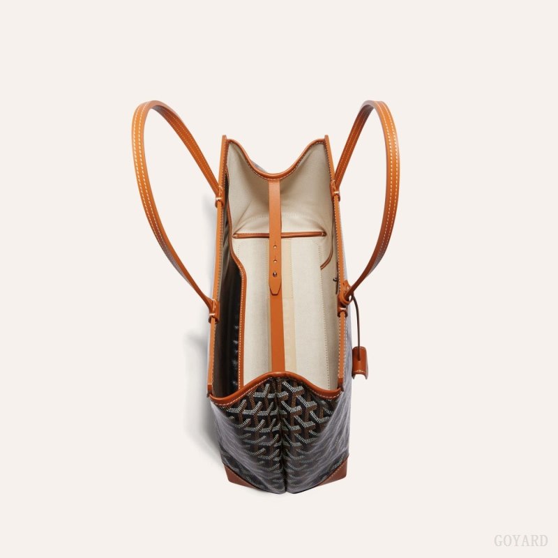 Goyard BELLECHASSE BIAUDE PM BAG Tote Veske Svarte Brune | GY-HLC9697