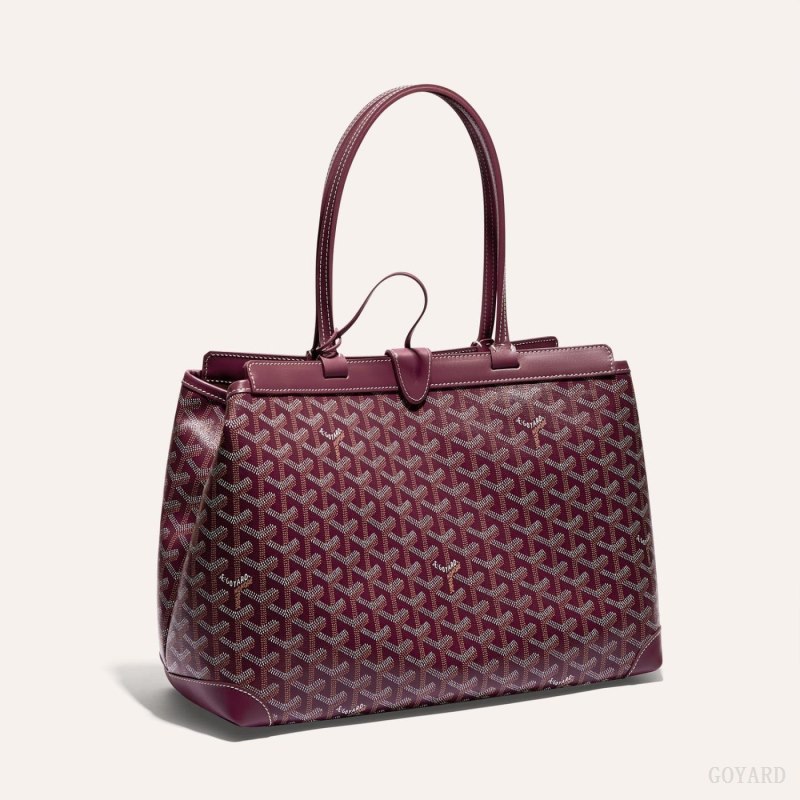Goyard BELLECHASSE BIAUDE PM BAG Tote Veske Burgunder | GY-KIU0242