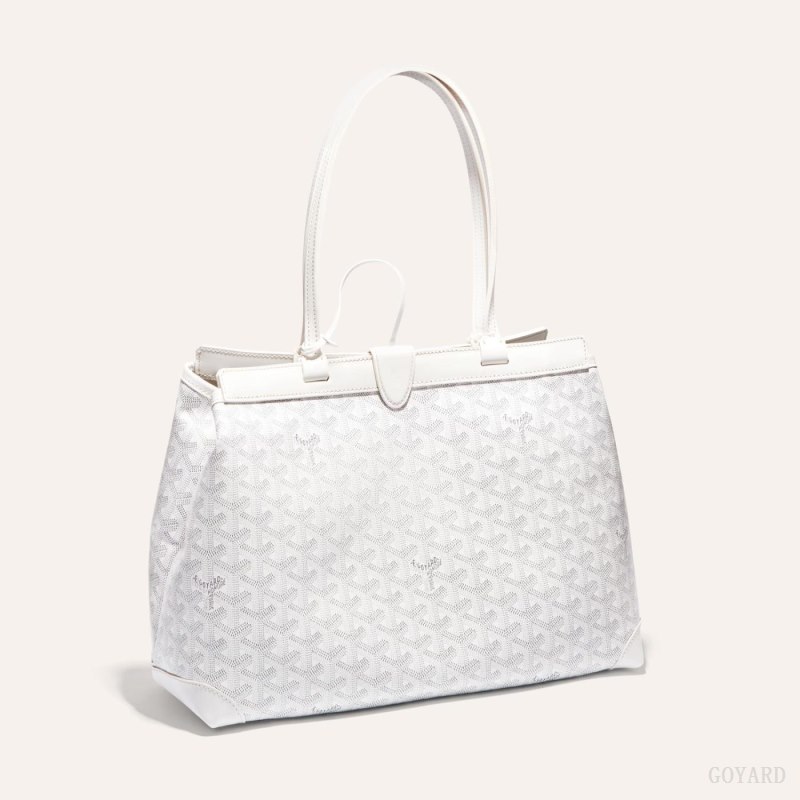 Goyard BELLECHASSE BIAUDE PM BAG Tote Veske Hvite | GY-NPS7984