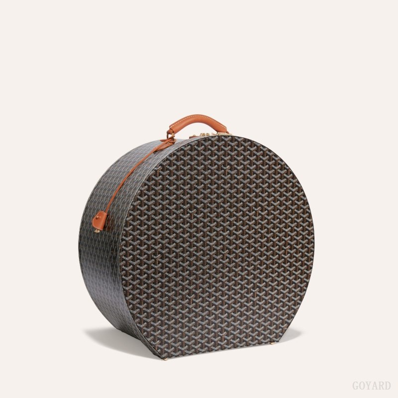Goyard BOITE CHAPEAU Koffert Svarte Brune | GY-NFS5802