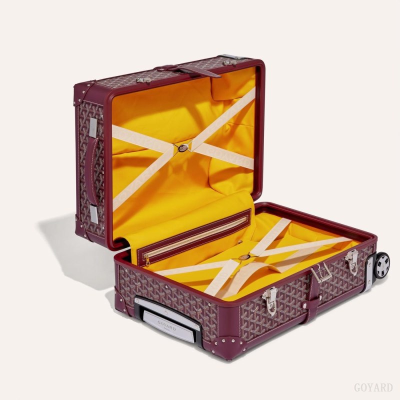 Goyard BOURGET PM TROLLEY CASE Koffert Burgunder | GY-QDX1915