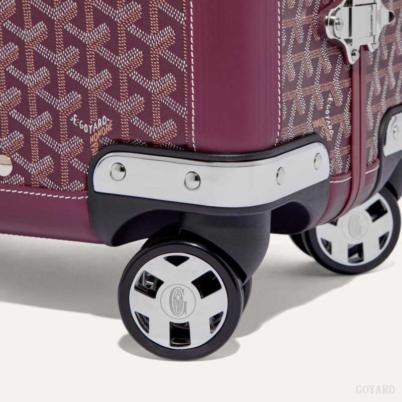 Goyard BOURGET PM TROLLEY CASE Koffert Burgunder | GY-QDX1915
