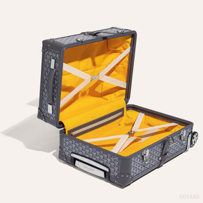 Goyard BOURGET PM TROLLEY CASE Koffert Grå | GY-EIB4250