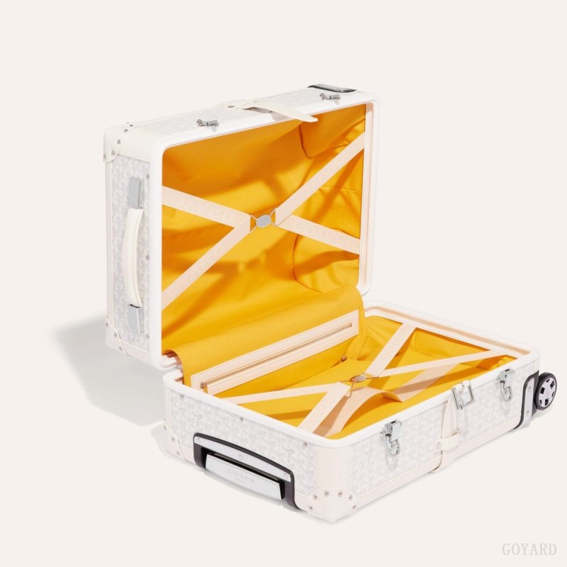 Goyard BOURGET PM TROLLEY CASE Koffert Hvite | GY-RBR6982