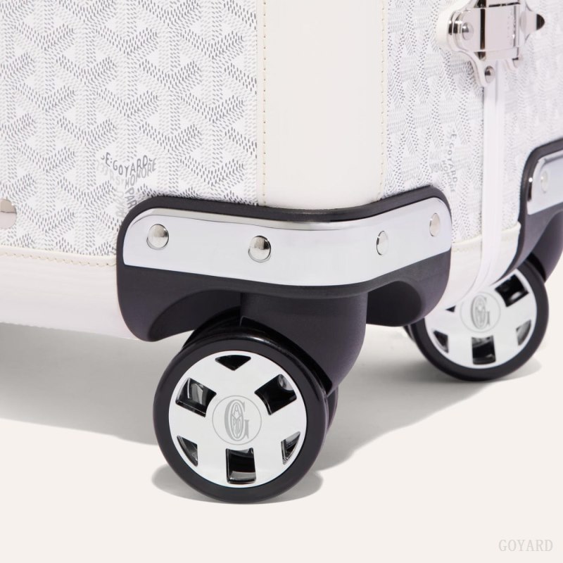 Goyard BOURGET PM TROLLEY CASE Koffert Hvite | GY-RBR6982