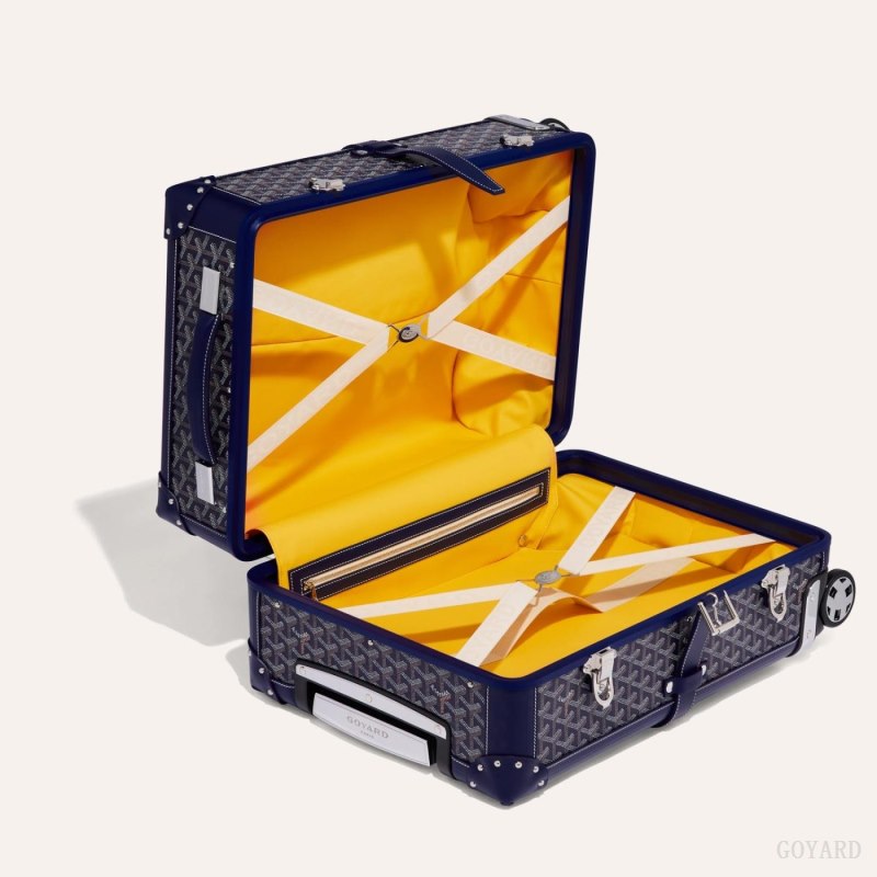 Goyard BOURGET PM TROLLEY CASE Koffert Marineblå Blå | GY-EVA3449