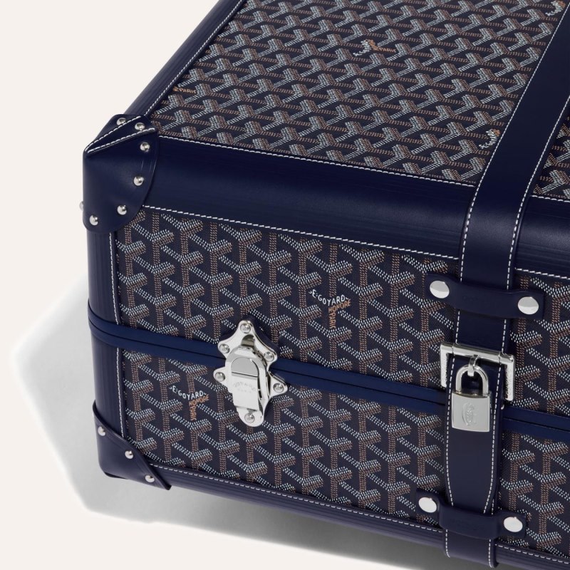 Goyard BOURGET PM TROLLEY CASE Koffert Marineblå Blå | GY-EVA3449