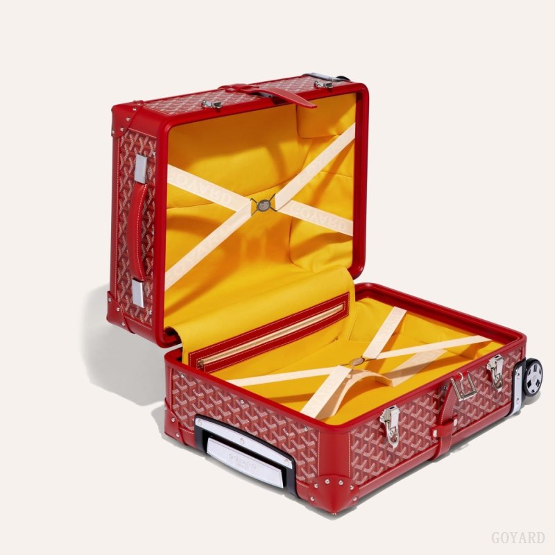 Goyard BOURGET PM TROLLEY CASE Koffert Rød | GY-KEO6688