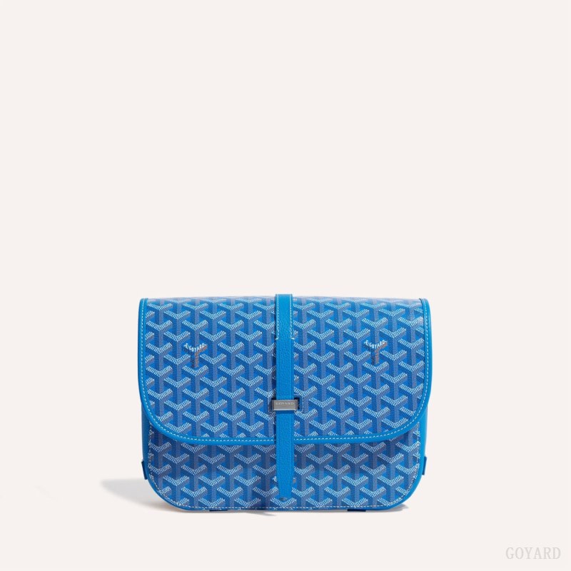 Goyard Belvedere MM Bag Skulderveske Blå | GY-FLR6024