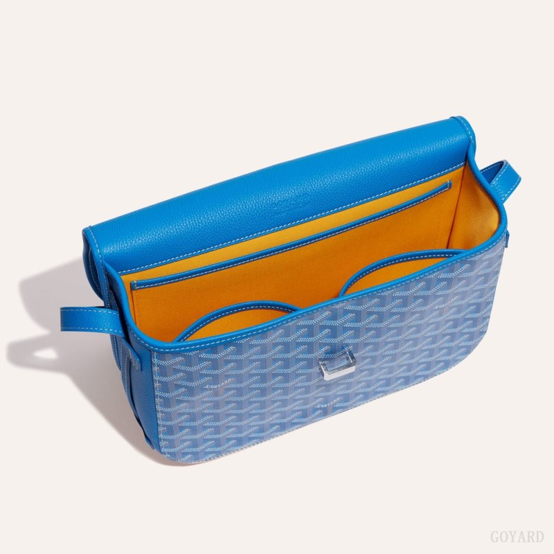 Goyard Belvedere MM Bag Skulderveske Blå | GY-FLR6024