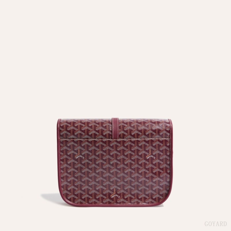 Goyard Belvedere MM Bag Skulderveske Burgunder | GY-FAG3105