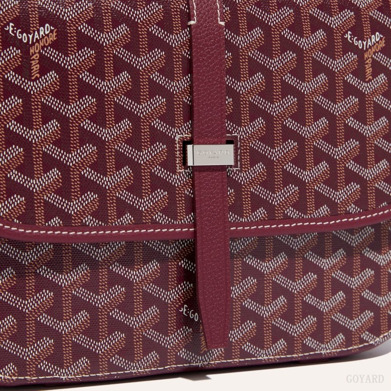 Goyard Belvedere MM Bag Skulderveske Burgunder | GY-FAG3105
