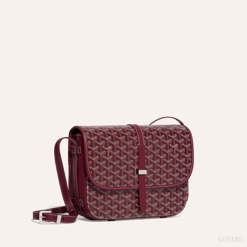 Goyard Belvedere MM Bag Skulderveske Burgunder | GY-FAG3105