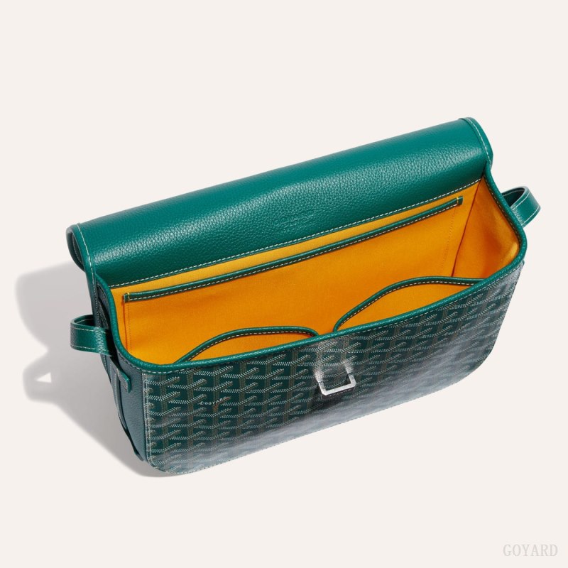 Goyard Belvedere MM Bag Skulderveske Grønn | GY-ERM3080