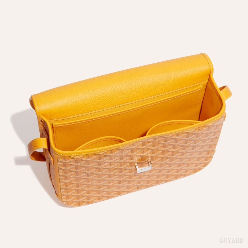 Goyard Belvedere MM Bag Skulderveske Gul | GY-EHP8188