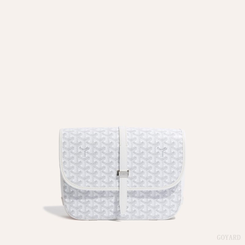 Goyard Belvedere MM Bag Skulderveske Hvite | GY-TUP7657