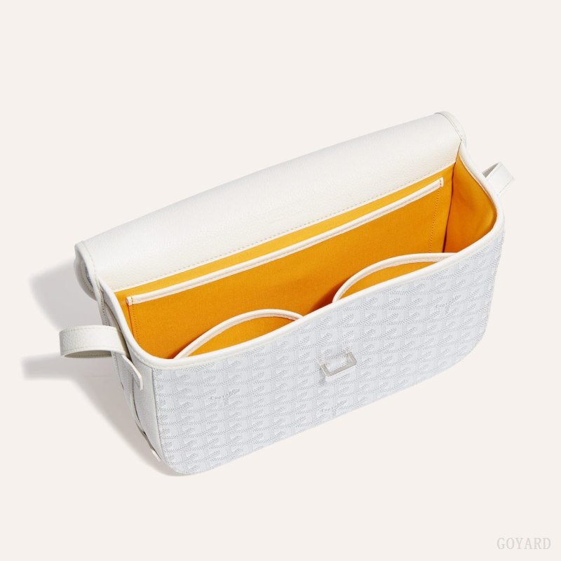 Goyard Belvedere MM Bag Skulderveske Hvite | GY-TUP7657