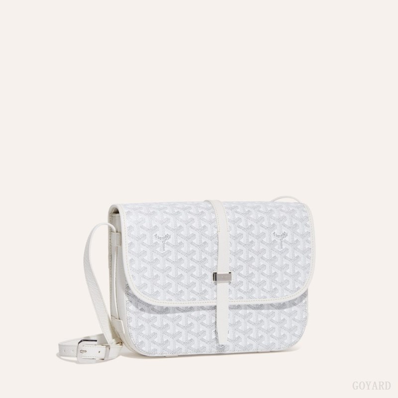 Goyard Belvedere MM Bag Skulderveske Hvite | GY-TUP7657