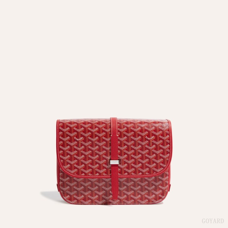 Goyard Belvedere MM Bag Skulderveske Rød | GY-FLA3229