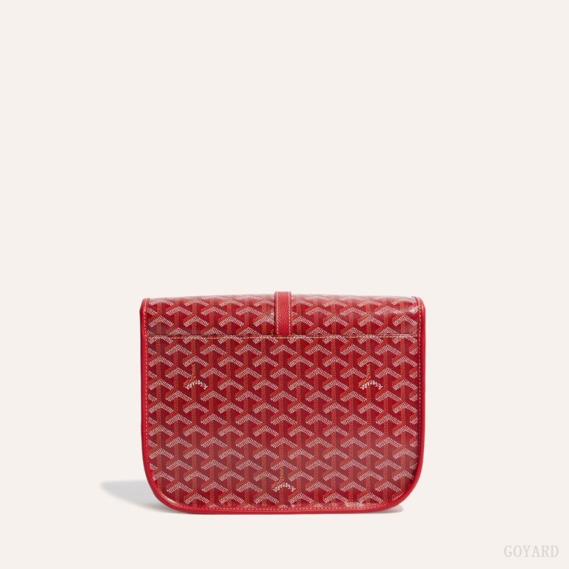 Goyard Belvedere MM Bag Skulderveske Rød | GY-FLA3229