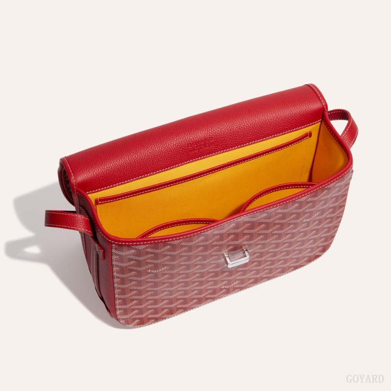 Goyard Belvedere MM Bag Skulderveske Rød | GY-FLA3229