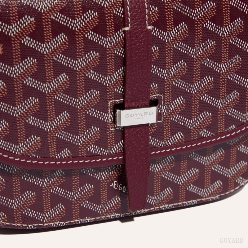 Goyard Belvedere PM Bag Skulderveske Burgunder | GY-VDH3286