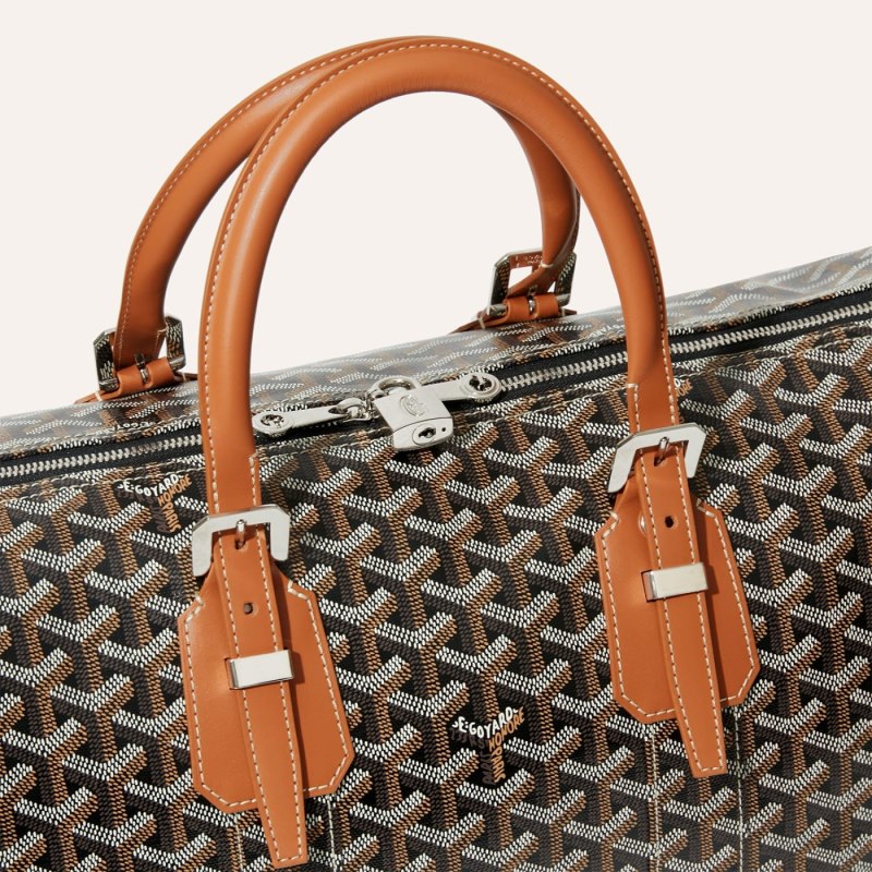 Goyard Boston 45 bag Reiseveske Svarte Brune | GY-MOC7199