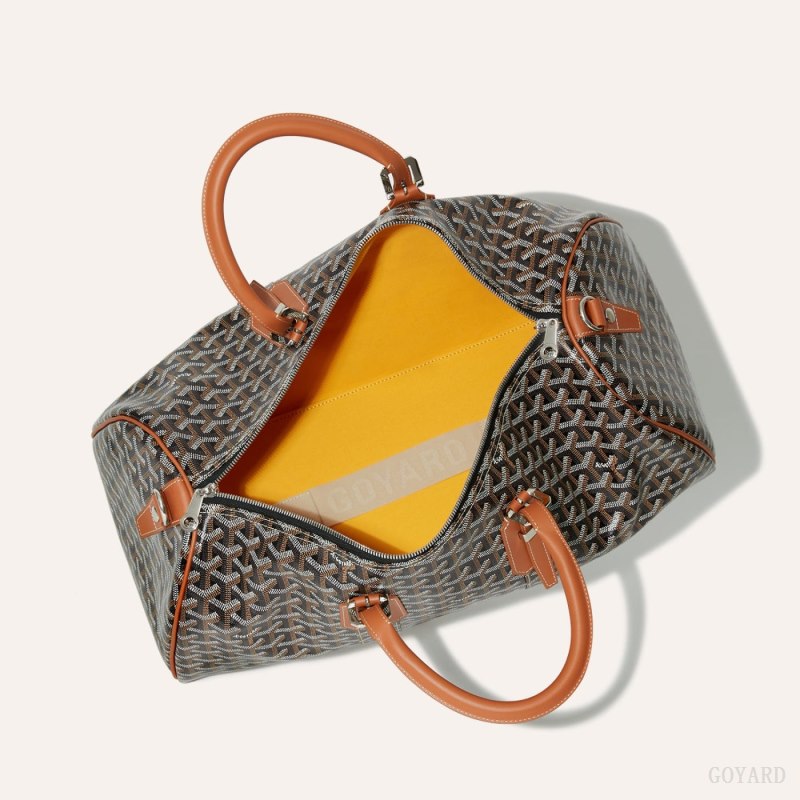 Goyard Boston 45 bag Reiseveske Svarte Brune | GY-MOC7199