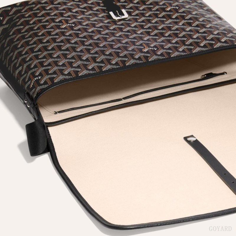 Goyard CAPETIEN MM MESSENGER BAG Skulderveske Svarte | GY-QWG6879
