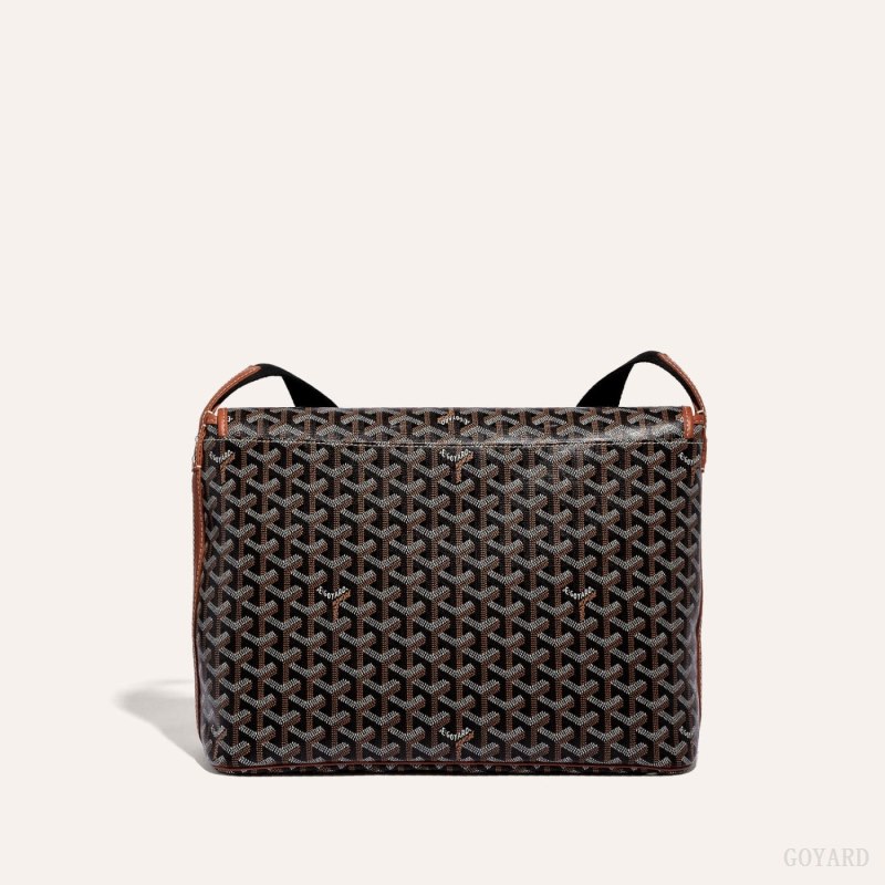 Goyard CAPETIEN MM MESSENGER BAG Skulderveske Svarte Brune | GY-CPV1424