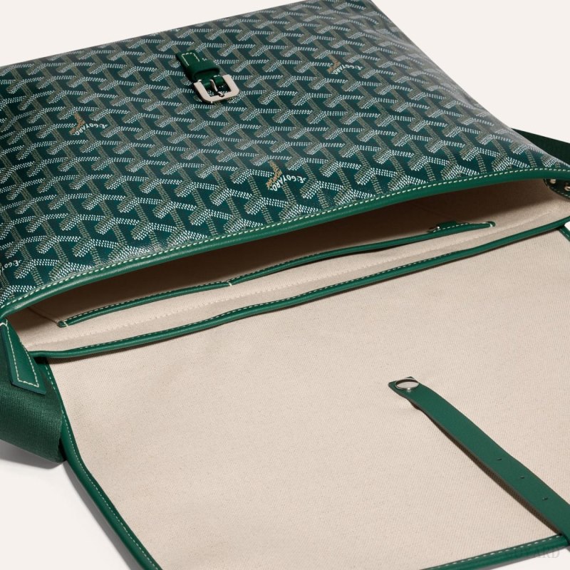 Goyard CAPETIEN MM MESSENGER BAG Skulderveske Grønn | GY-KXQ7077