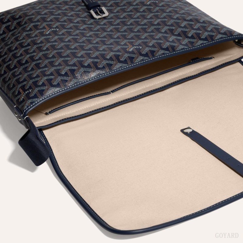 Goyard CAPETIEN MM MESSENGER BAG Skulderveske Marineblå Blå | GY-GKC5636
