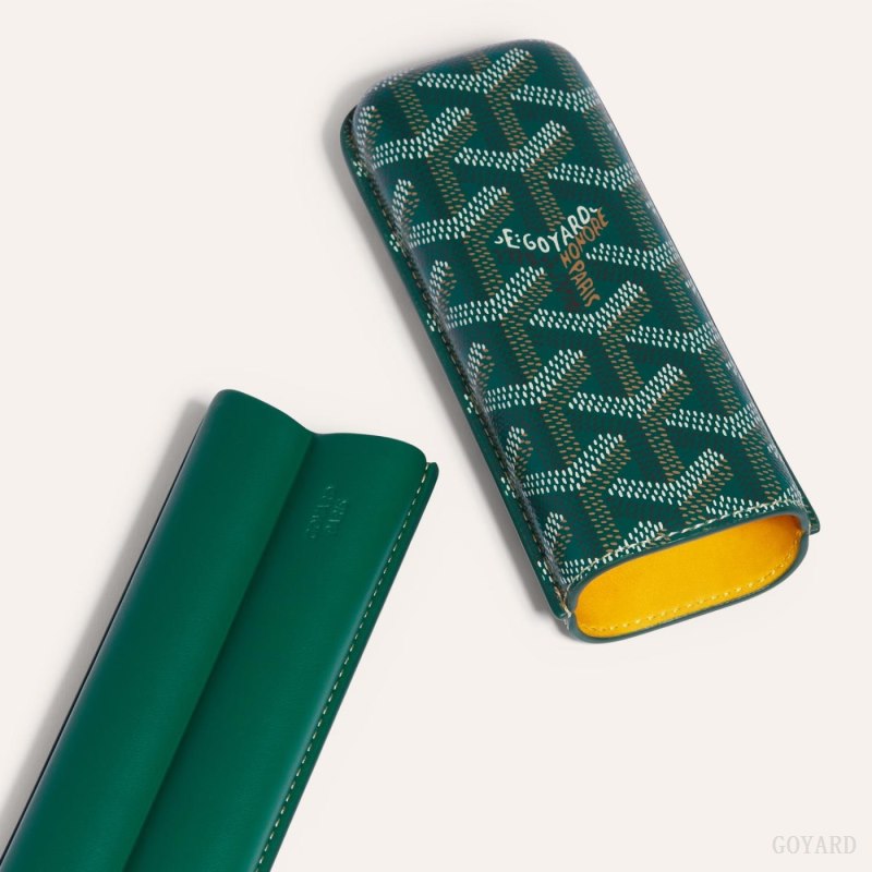 Goyard CHURCHILL 2 CIGAR CASE Accessories Grønn | GY-XFH7445