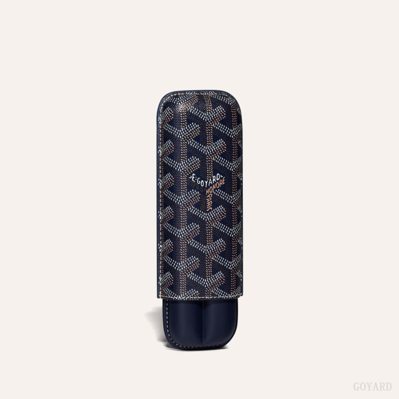 Goyard CHURCHILL 2 CIGAR CASE Accessories Marineblå Blå | GY-JFD0573