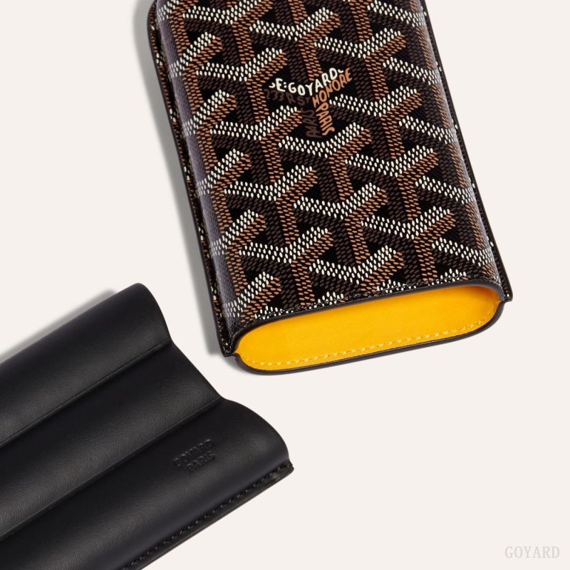 Goyard CHURCHILL 3 CIGAR CASE Etui Veske Svarte | GY-KWH4302
