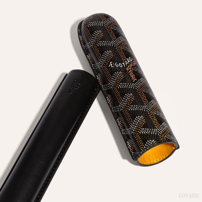 Goyard CHURCHILL SINGLE CIGAR CASE Accessories Svarte | GY-YCW2690