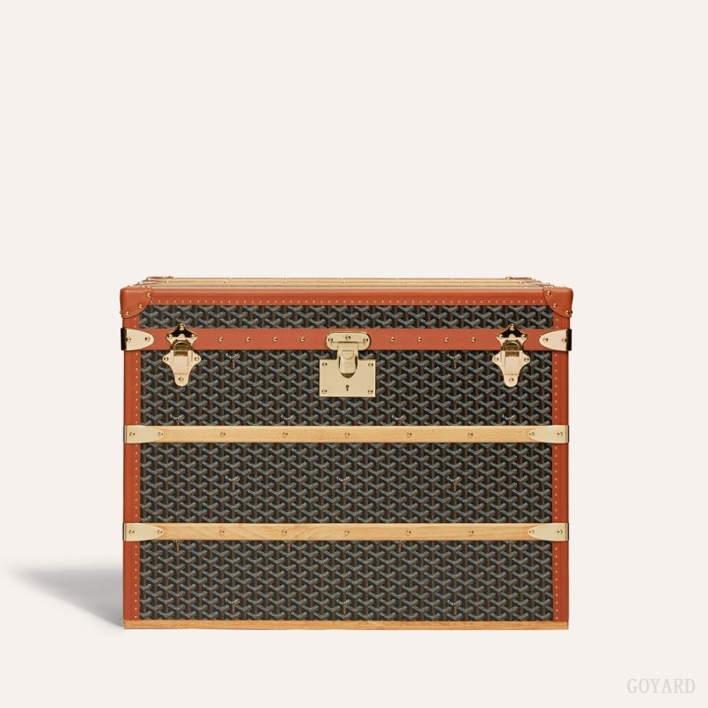 Goyard COURRIER TRUNK Koffert Svarte Brune | GY-HKR0864