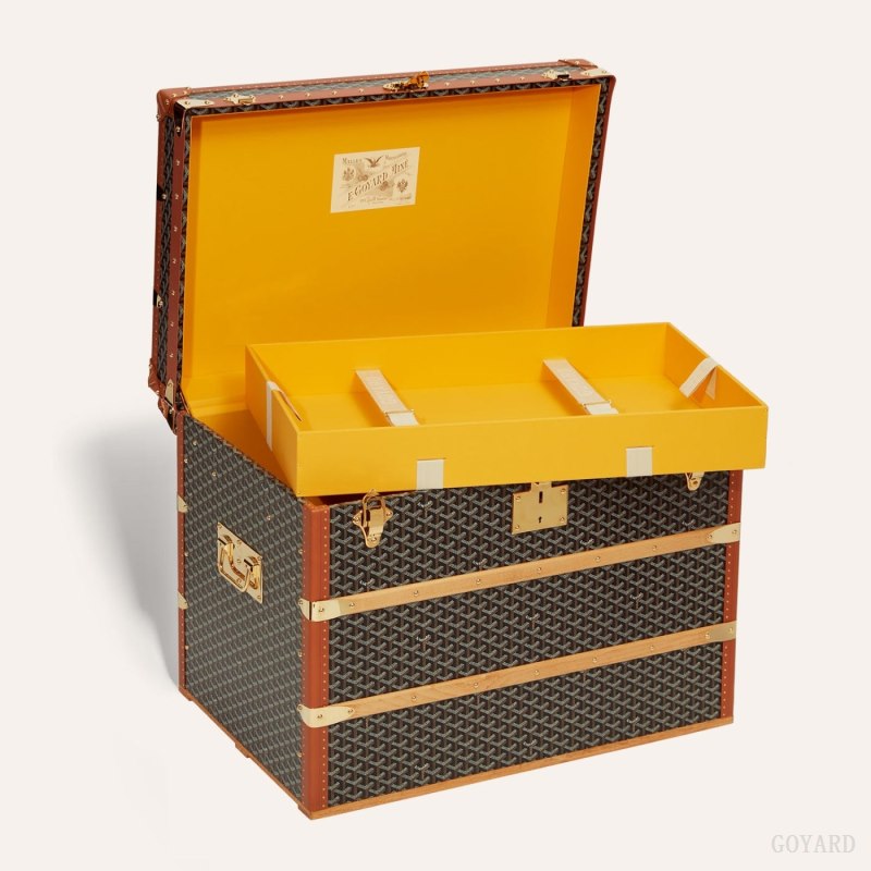Goyard COURRIER TRUNK Koffert Svarte Brune | GY-HKR0864