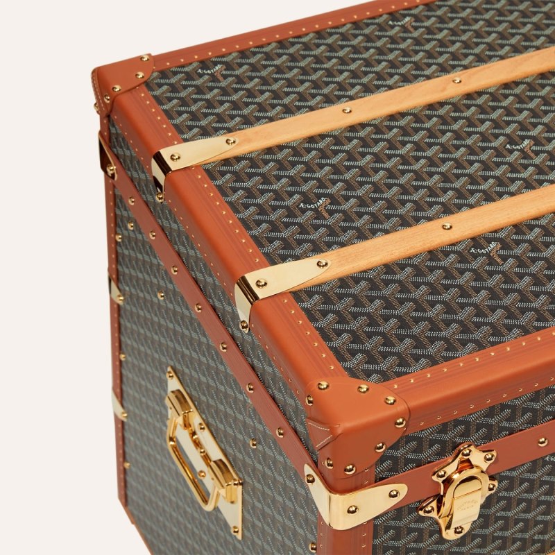Goyard COURRIER TRUNK Koffert Svarte Brune | GY-HKR0864
