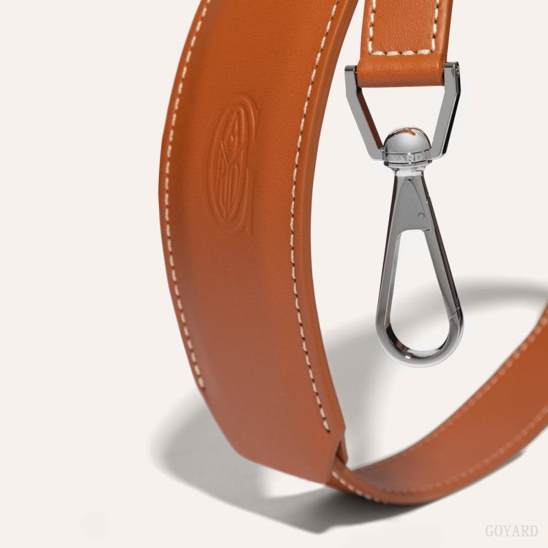 Goyard CUIR MM STRAP Veskestropp Brune | GY-OKS6429